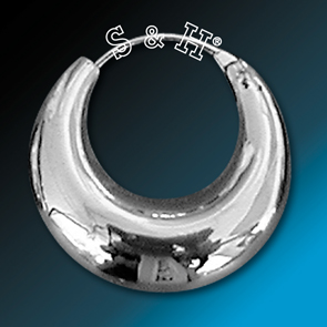 Stříbrné náušnice - kruhy